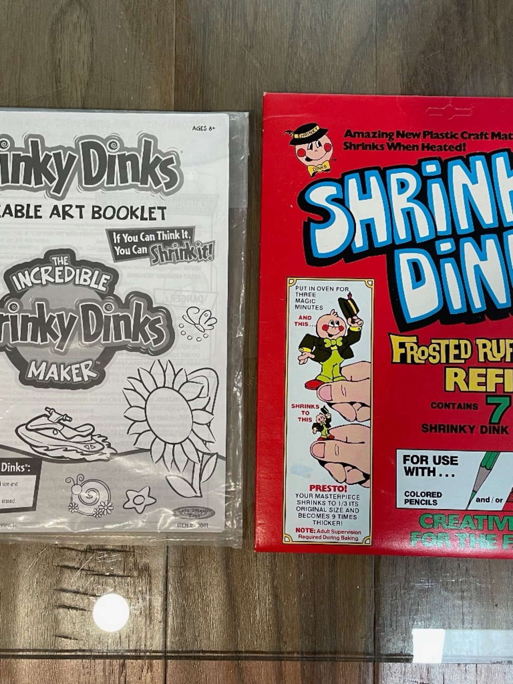 Vintage (but new) Shrinky Dinks Crafts for Kids